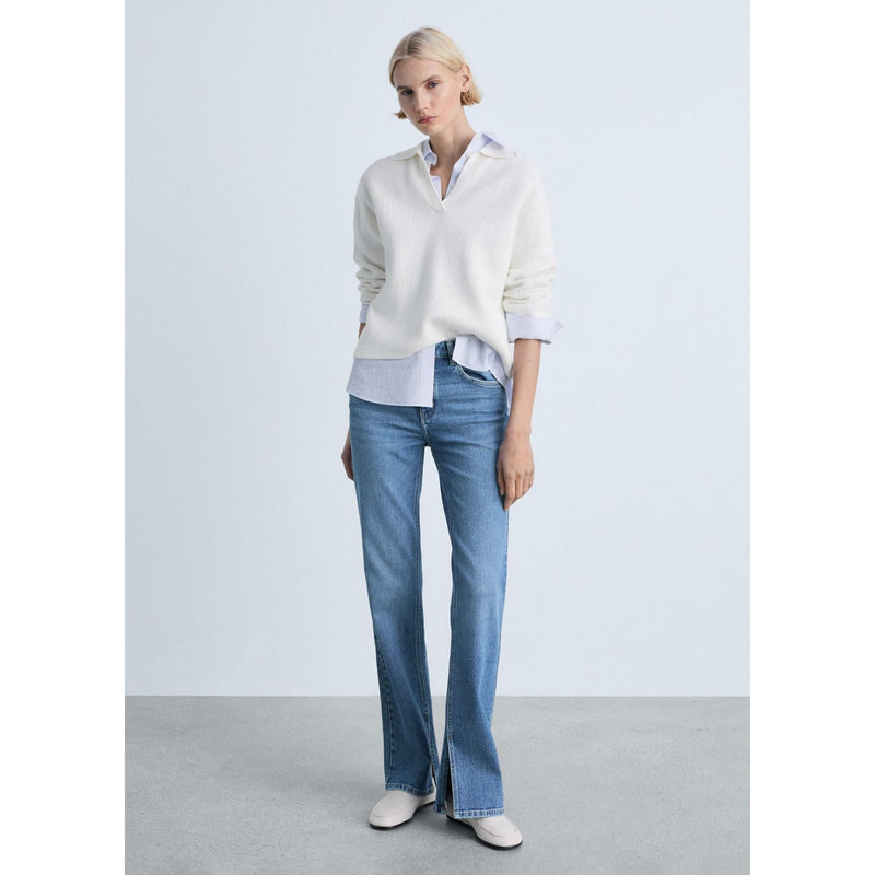 Jean Droit Taille Normale Ouvertures - Medium Blue