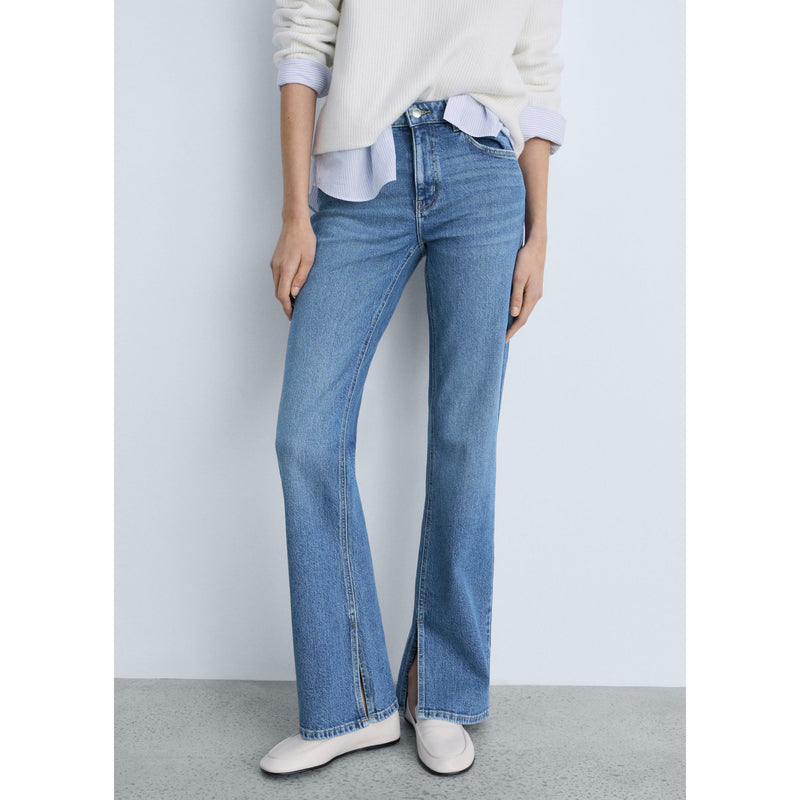 Jean Droit Taille Normale Ouvertures - Medium Blue