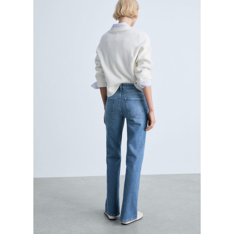 Jean Droit Taille Normale Ouvertures - Medium Blue