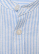 Chemise Rayée En Coton Et Lin - Azul - Garçon