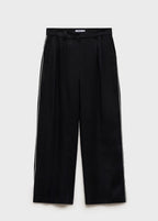 Pantalon Lin Rayures Contrastées