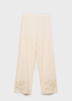 Pantalon Droit Brodé