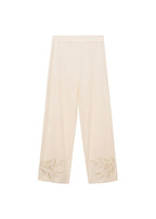 Pantalon Droit Brodé