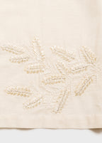 Pantalon Droit Brodé
