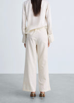 Pantalon Droit Brodé