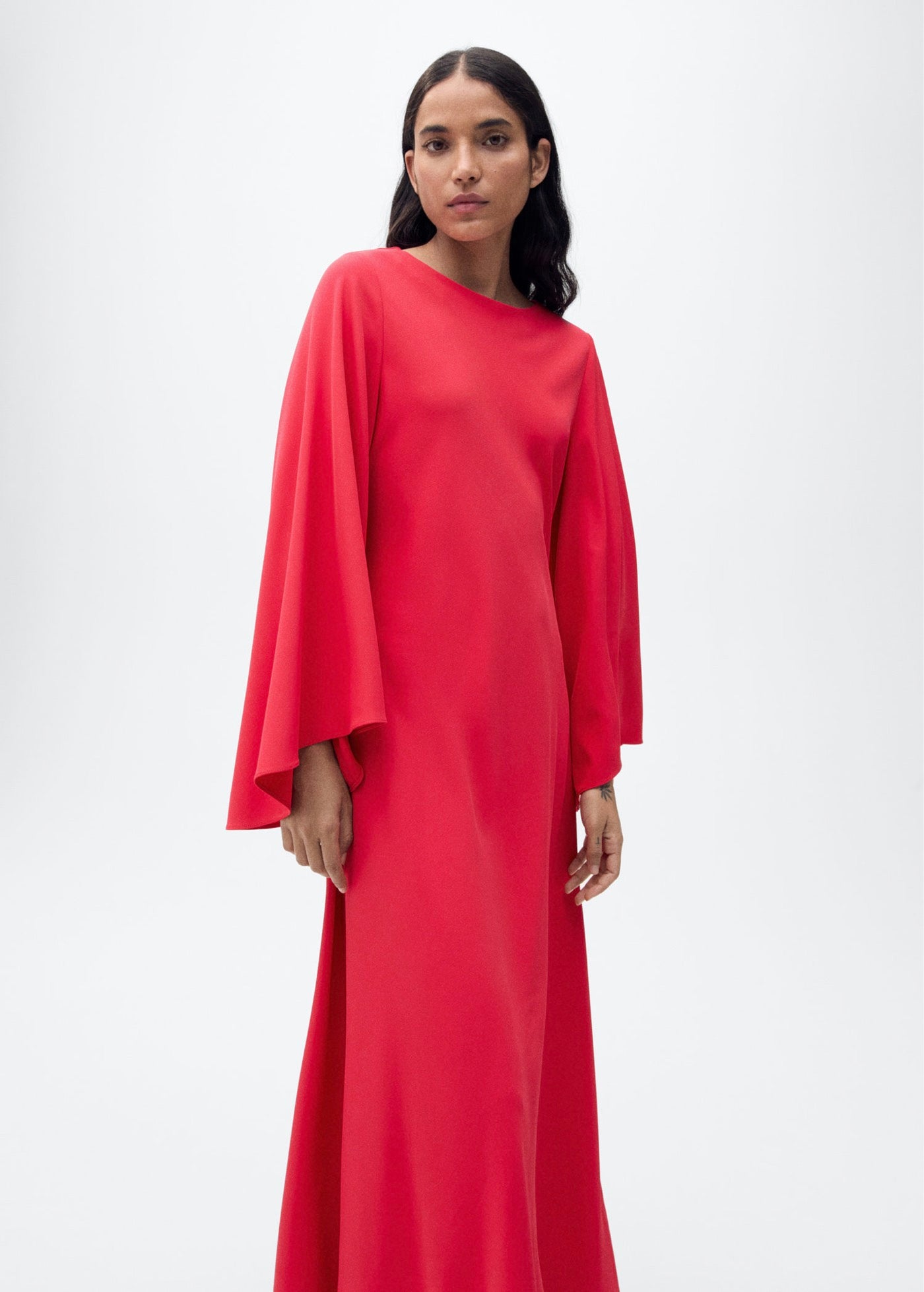 Robe Longue Manches Cloche