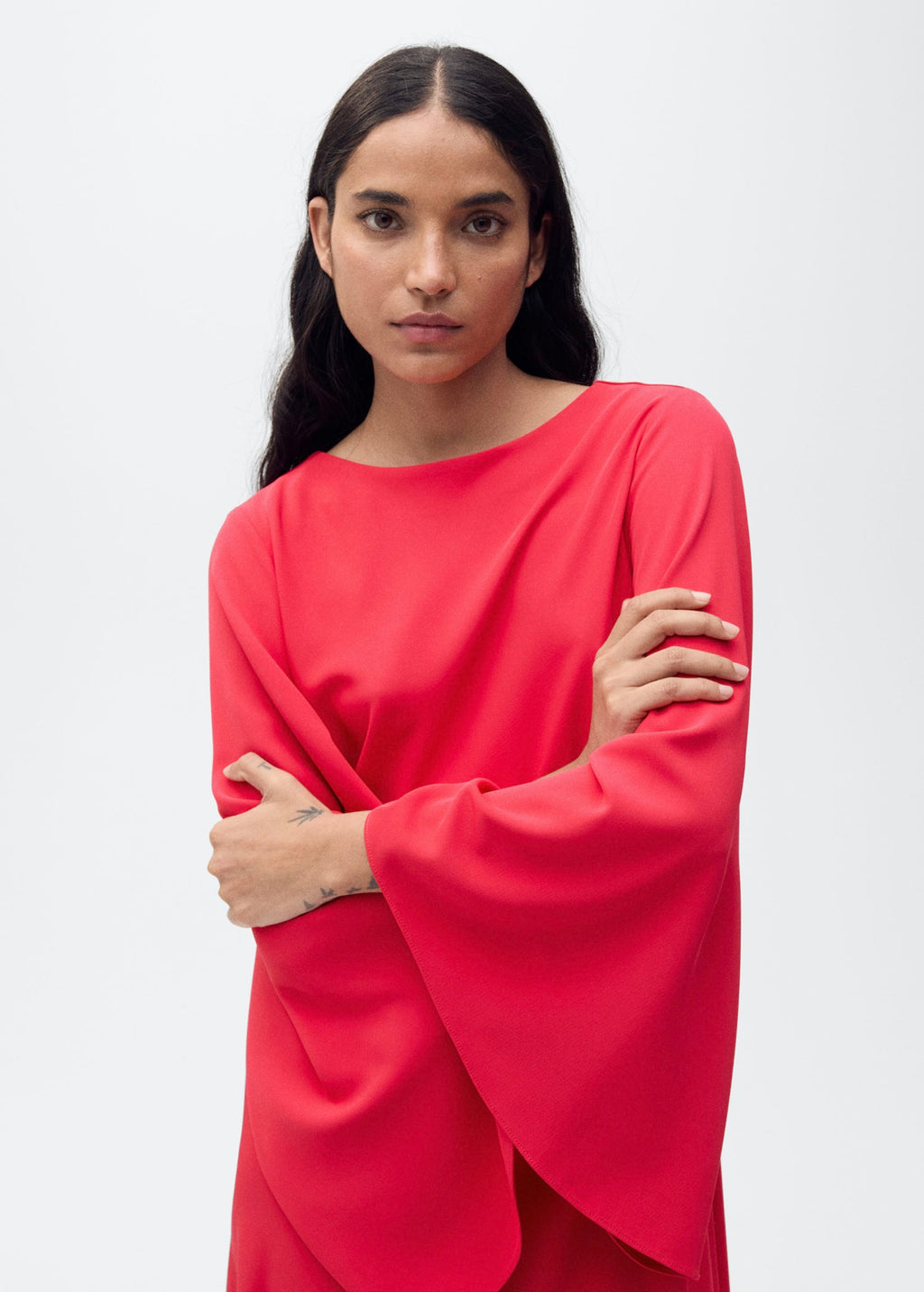 Robe Longue Manches Cloche