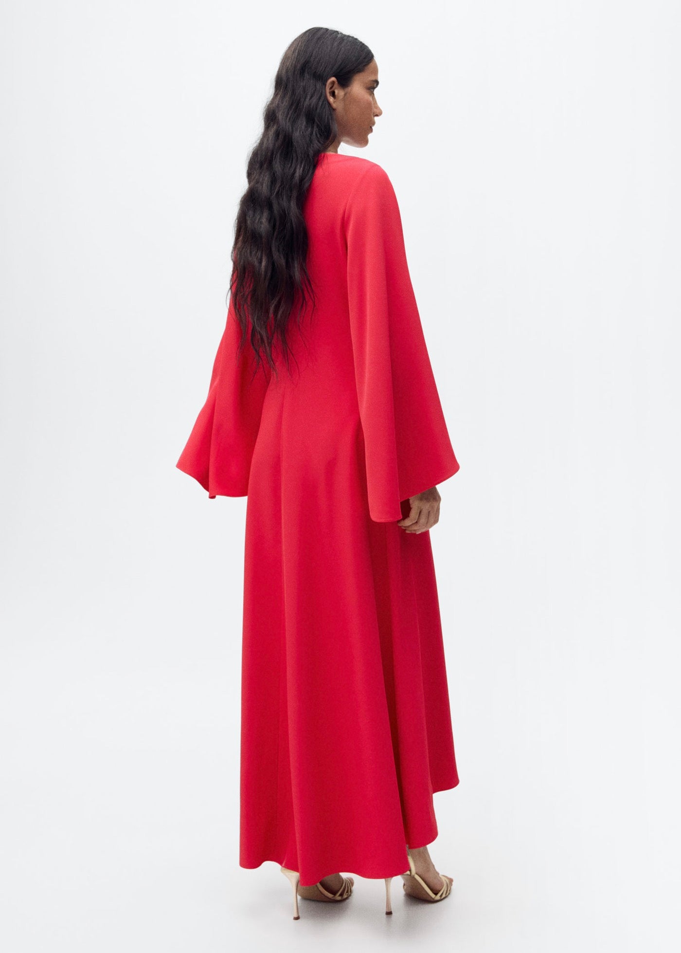Robe Longue Manches Cloche