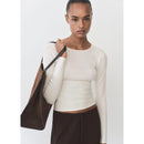 Pull Ajusté Maille Fine - Ecru