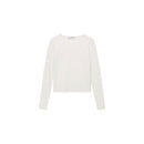 Pull Ajusté Maille Fine - Ecru