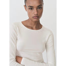 Pull Ajusté Maille Fine - Ecru