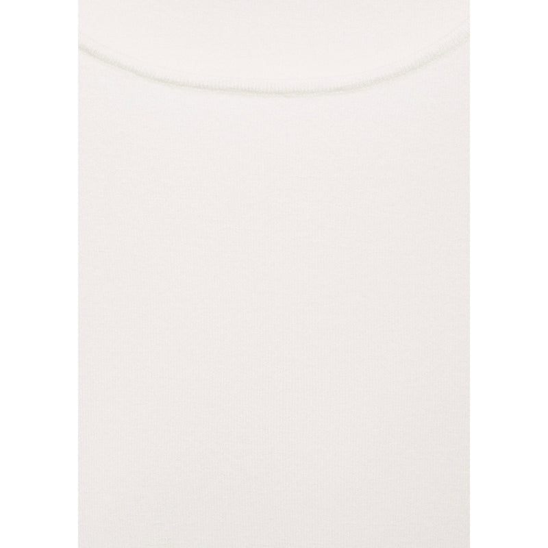 Fine Knit Fitted Sweater - Ecru