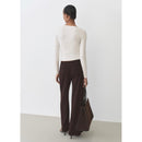 Pull Ajusté Maille Fine - Ecru