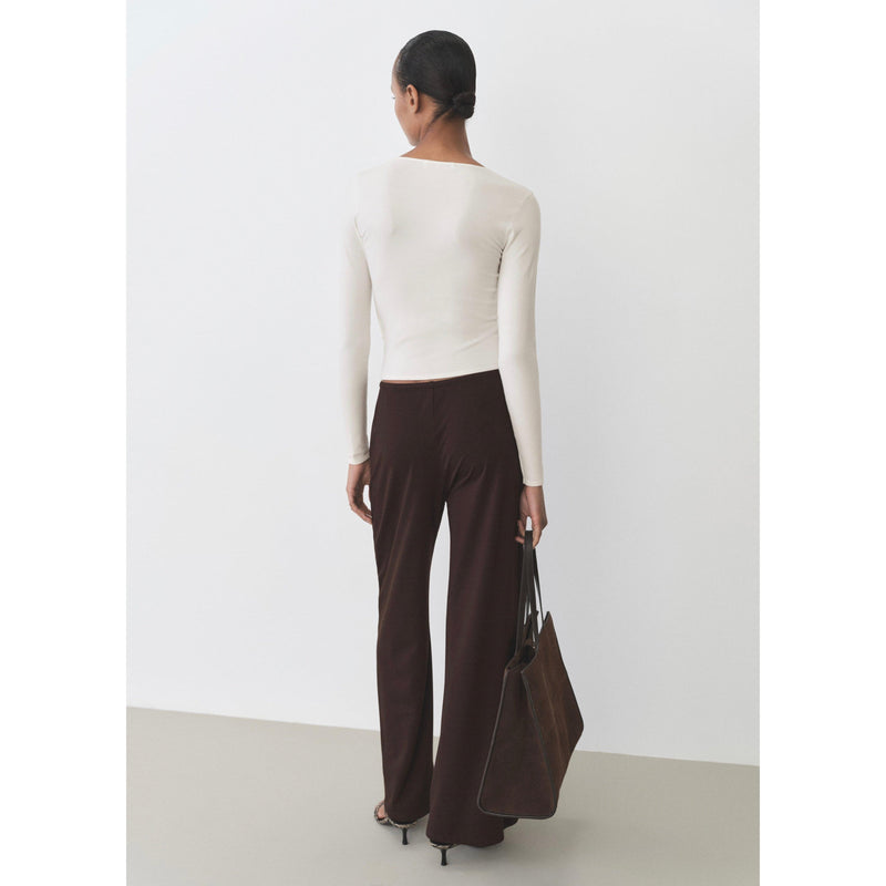 Pull Ajusté Maille Fine - Ecru