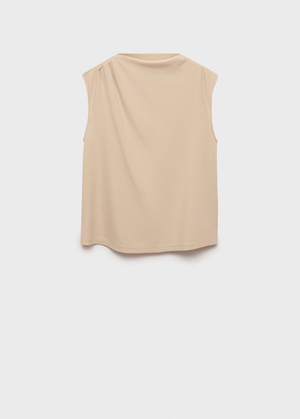 T-Shirt De Grossesse À Col Drapé - Natural