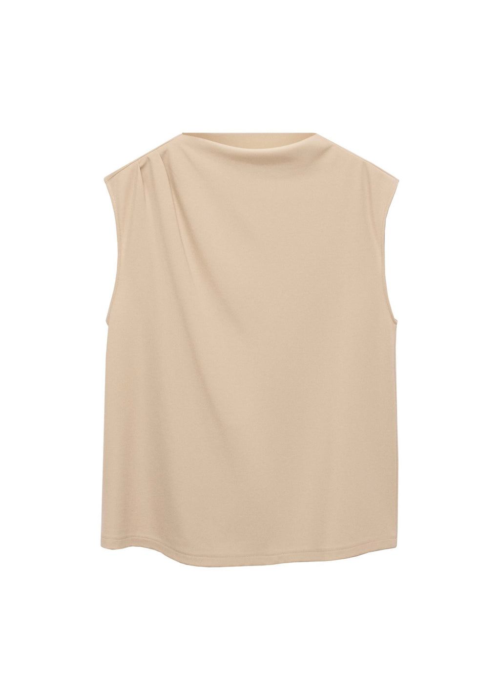 T-Shirt De Grossesse À Col Drapé - Natural