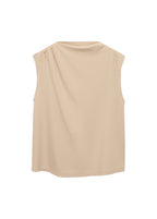 T-Shirt De Grossesse À Col Drapé - Natural