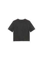 Short-Sleeve Cotton Blend T-Shirt - Dark Heather Grey