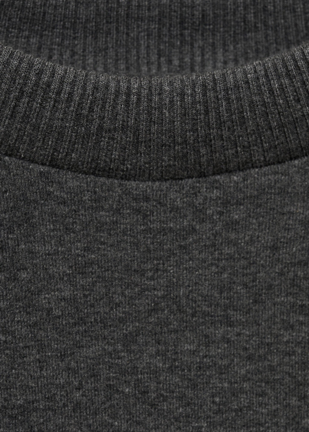 Short-Sleeve Cotton Blend T-Shirt - Dark Heather Grey