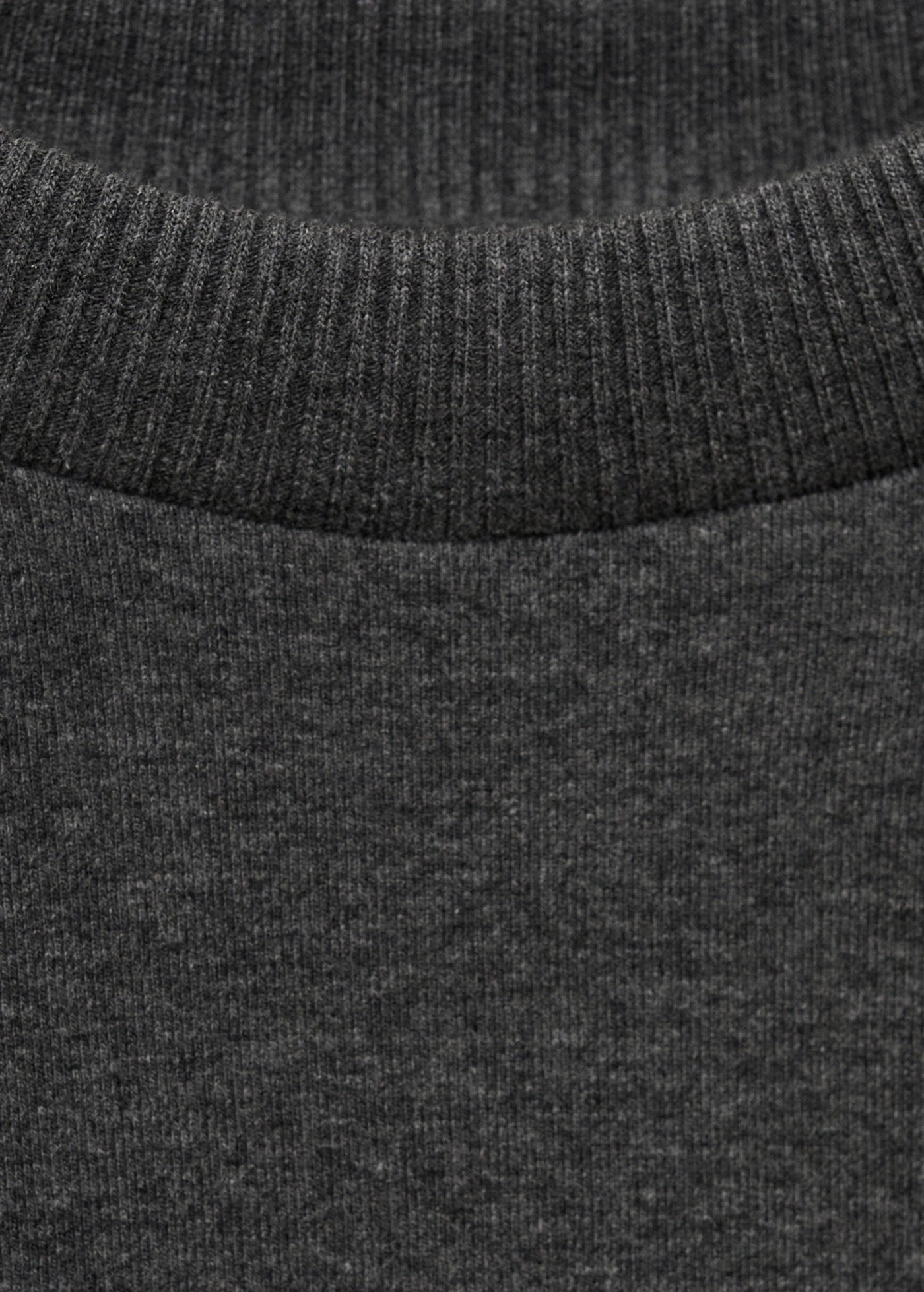 Short-Sleeve Cotton Blend T-Shirt - Dark Heather Grey