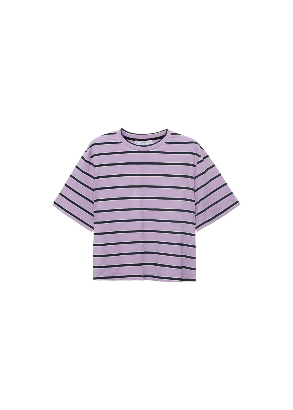 T-Shirt Oversize Rayures - Light/Pastel Purple