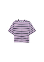 T-Shirt Oversize Rayures - Light/Pastel Purple