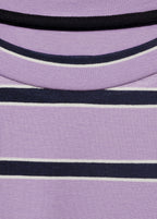 T-Shirt Oversize Rayures - Light/Pastel Purple