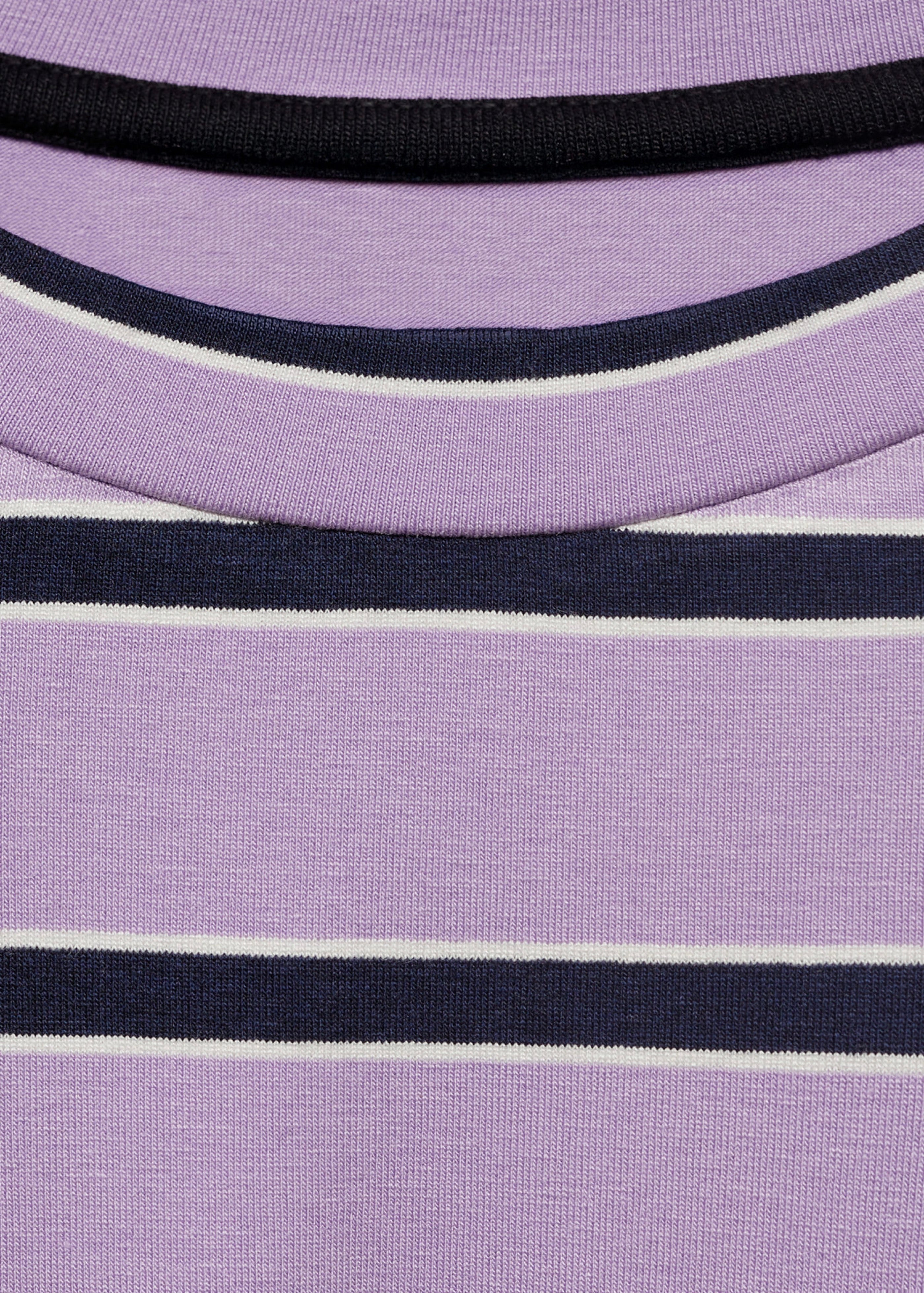 T-Shirt Oversize Rayures - Light/Pastel Purple
