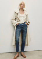 Claudia Slim Crop Jeans - Dark Blue
