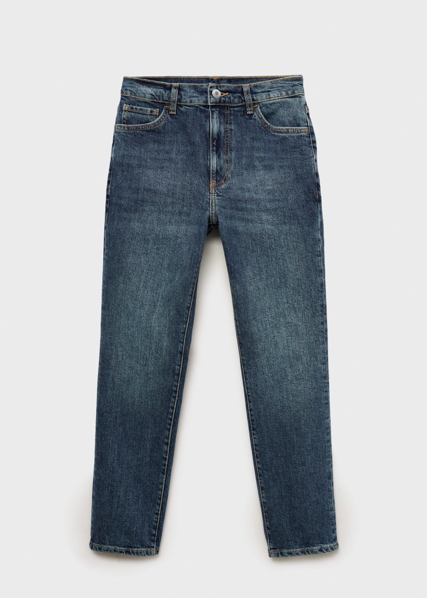 Claudia Slim Crop Jeans - Dark Blue