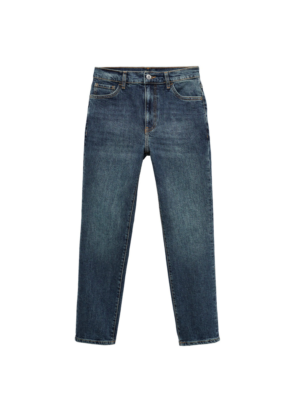 Claudia Slim Crop Jeans - Dark Blue