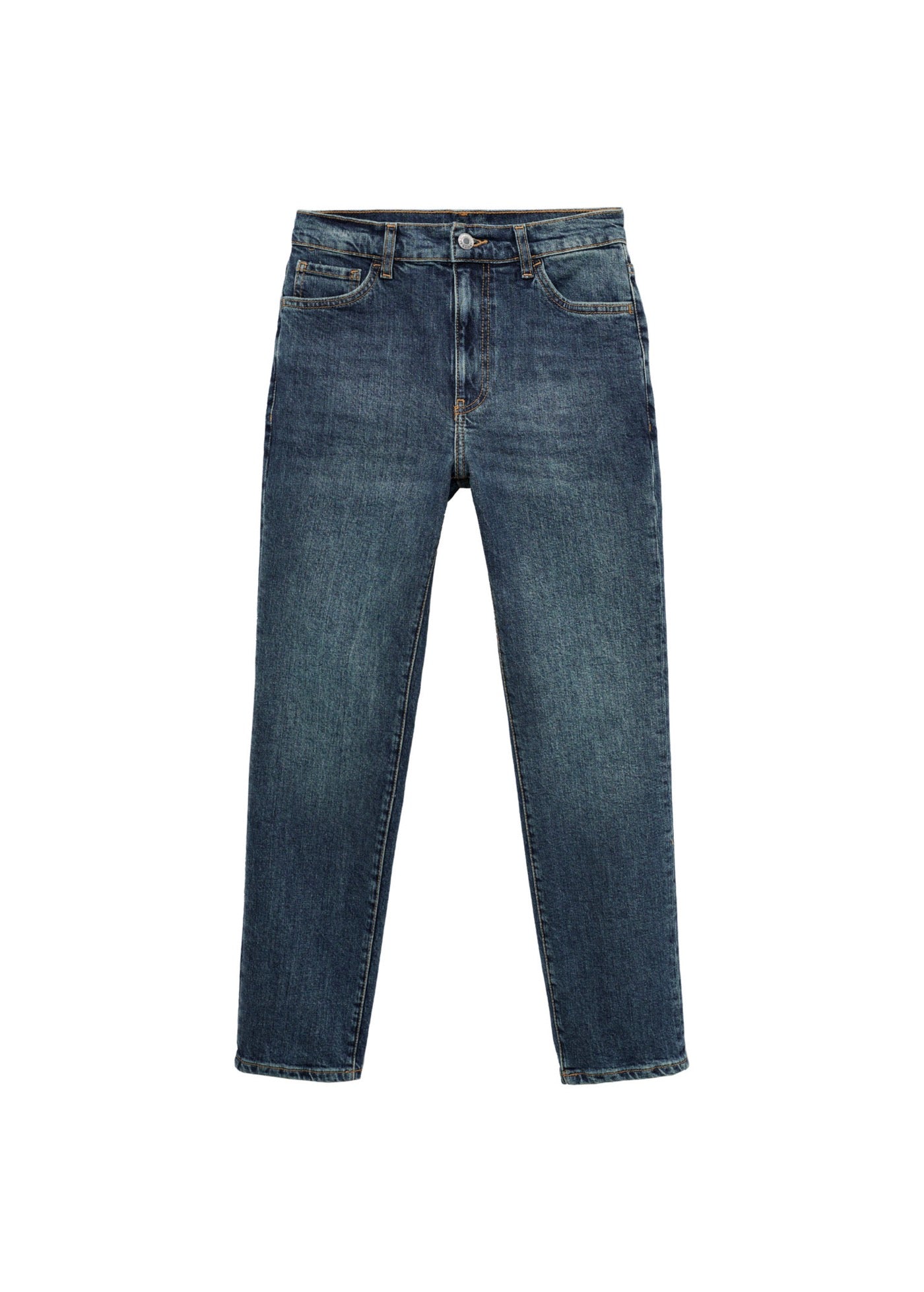 Claudia Slim Crop Jeans - Dark Blue