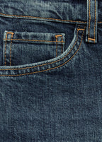 Claudia Slim Crop Jeans - Dark Blue