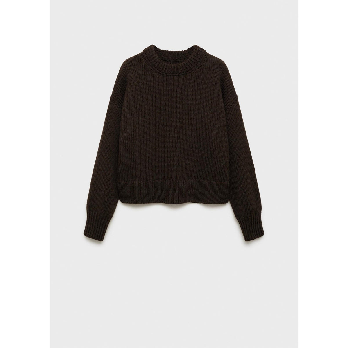 Pull-Over Grosse Maille Bords Côtelés