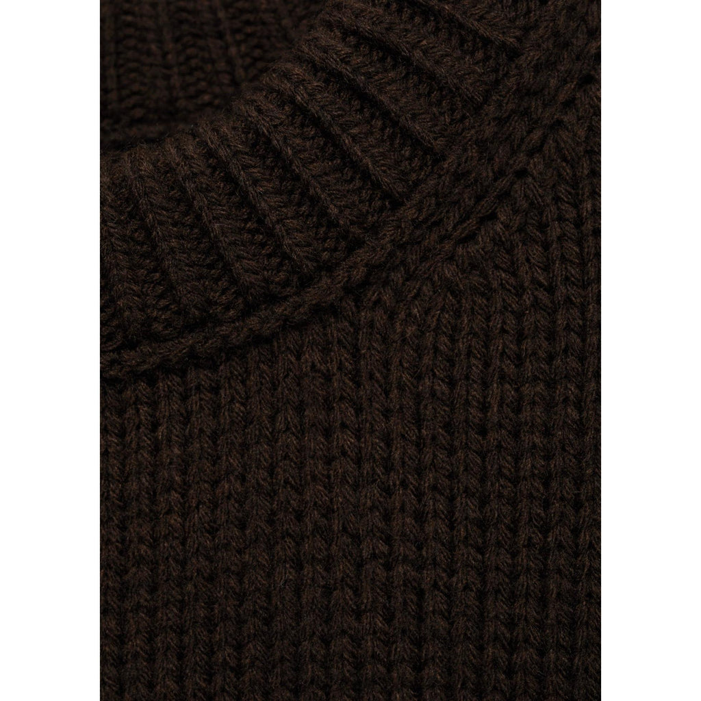 Pull-Over Grosse Maille Bords Côtelés