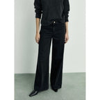 Jean Wideleg con Bolsillos - Black Denim