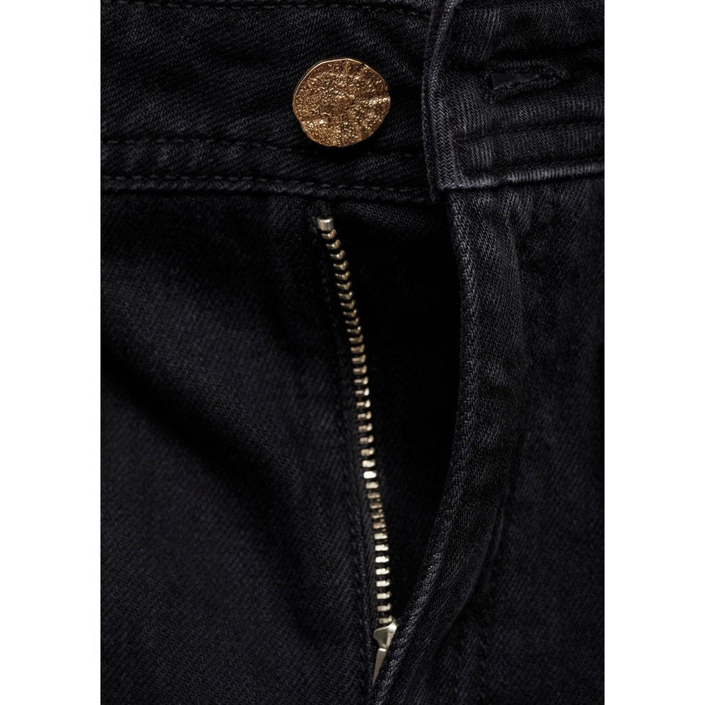 Jean Wideleg con Bolsillos - Black Denim