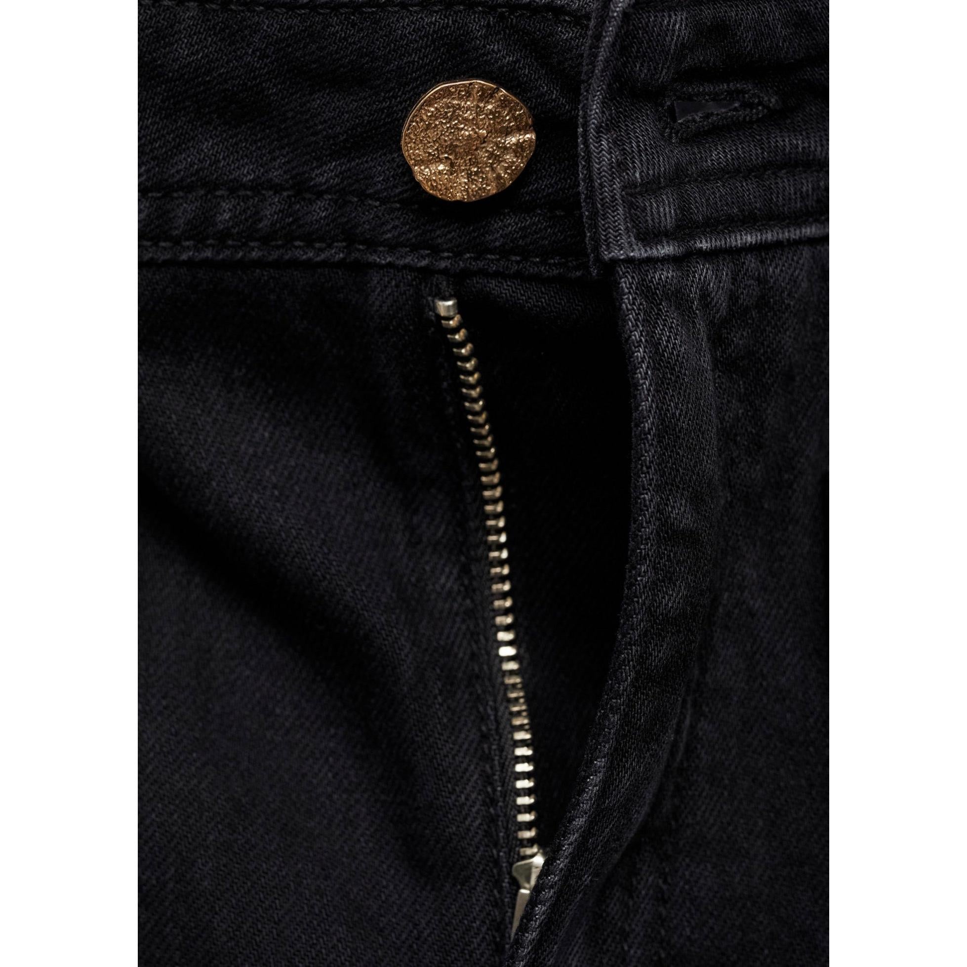 Jean Wideleg con Bolsillos - Black Denim
