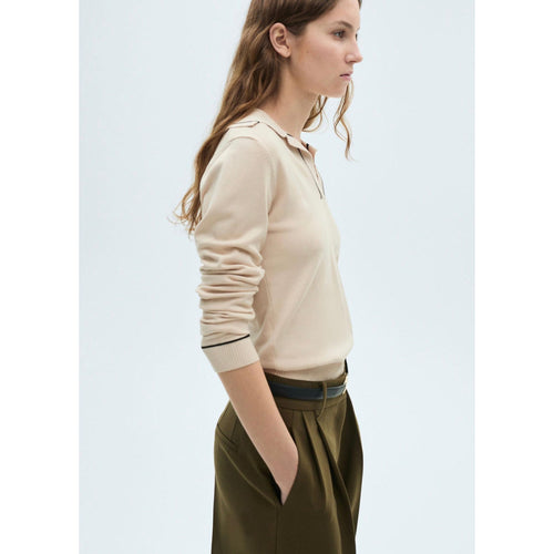 Pull Revers Contrastés Liserés - Light/Pastel Grey