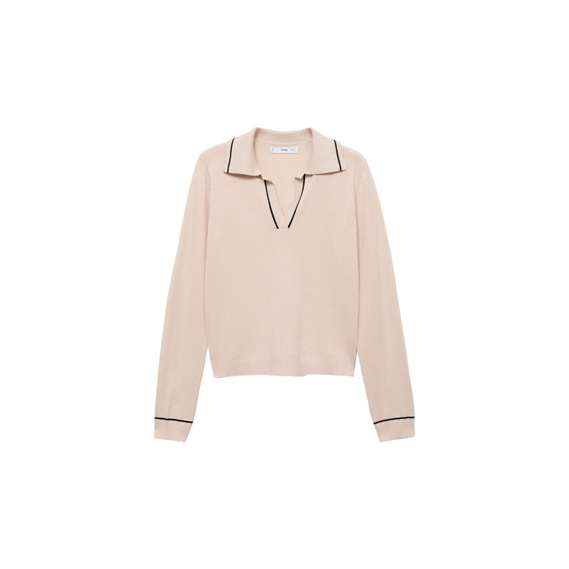 Pull Revers Contrastés Liserés - Light/Pastel Grey