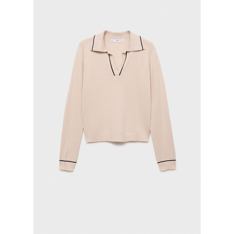 Pull Revers Contrastés Liserés - Light/Pastel Grey