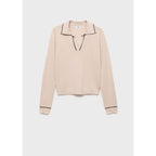 Pull Revers Contrastés Liserés - Light/Pastel Grey