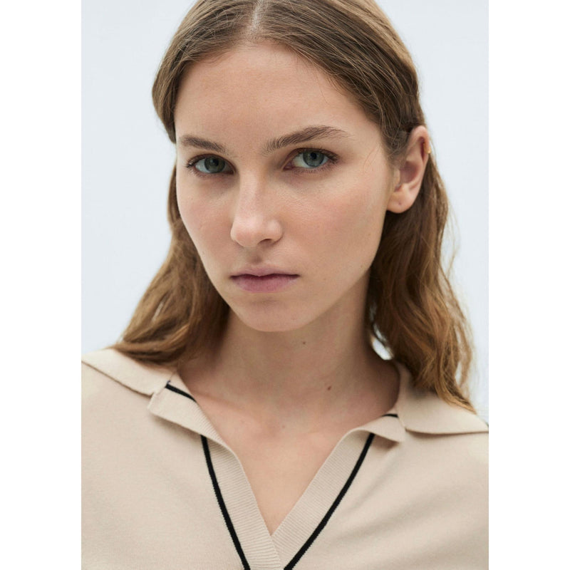 Pull Revers Contrastés Liserés - Light/Pastel Grey