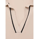 Pull Revers Contrastés Liserés - Light/Pastel Grey