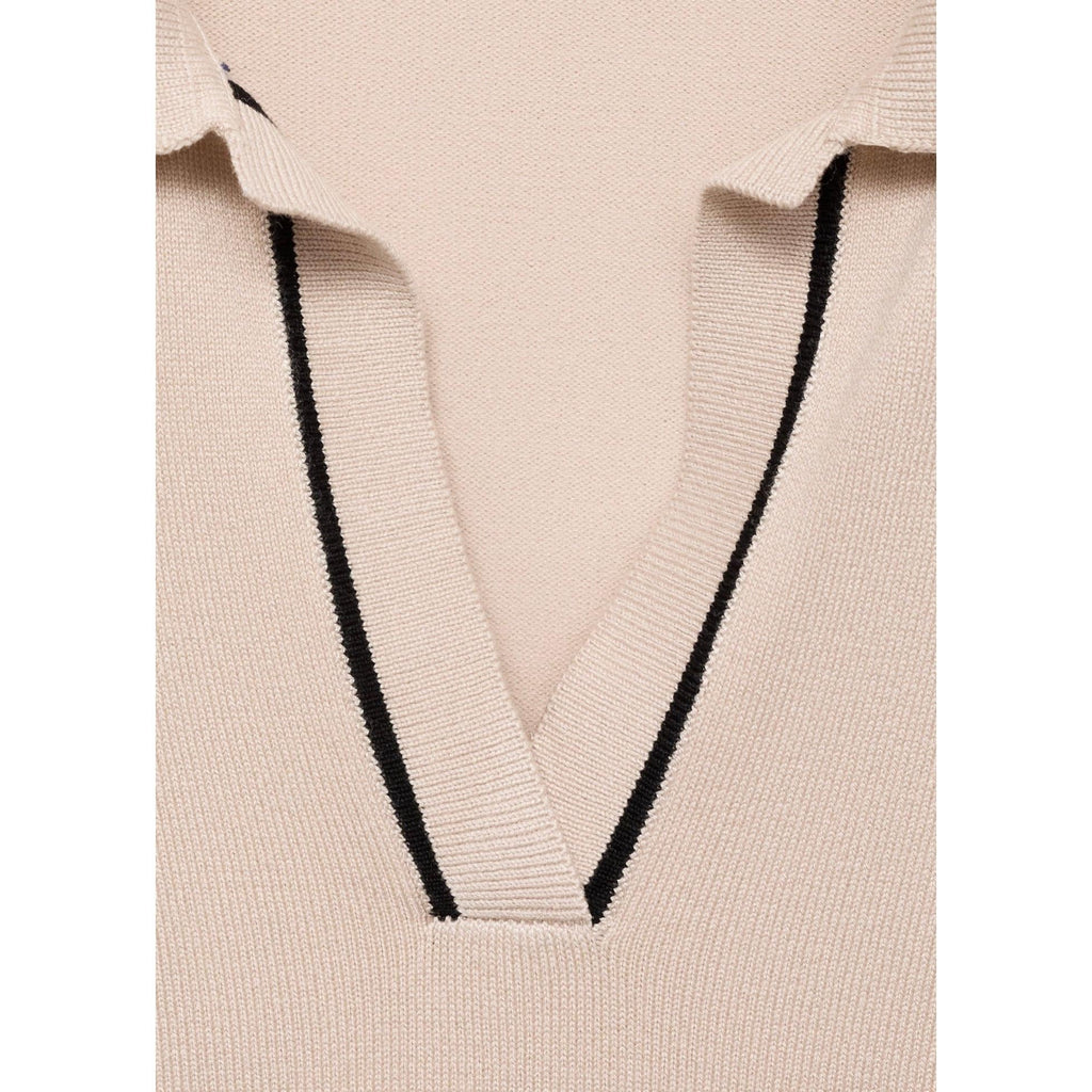 Pull Revers Contrastés Liserés - Light/Pastel Grey