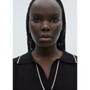 Pull Revers Contrastés Liserés - Black