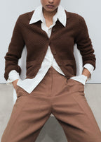 Veste Maille Col Polo