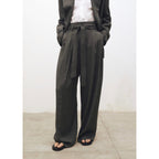 Pantalon Costume Pinces Ceinture - Khaki