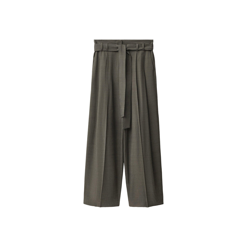 Pantalon Costume Pinces Ceinture - Khaki