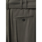Pantalon Costume Pinces Ceinture - Khaki